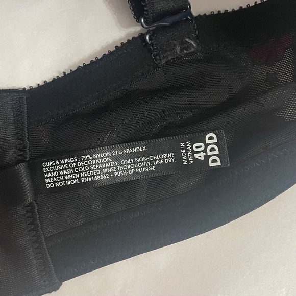 TORRID Curve Mermaid Tattoo Print Push Up Bra‎ Underwire Pin-Up Girl Retro 40DDD - Picture 10 of 13